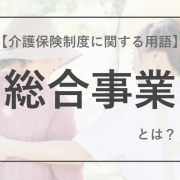 総合事業【介護保険制度に関する用語】